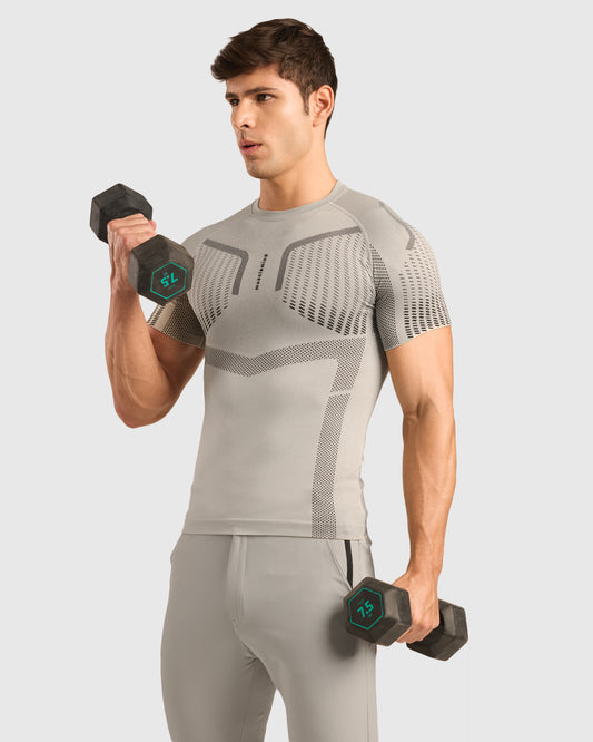 Seamless Compression Half Sleeve T-shirt