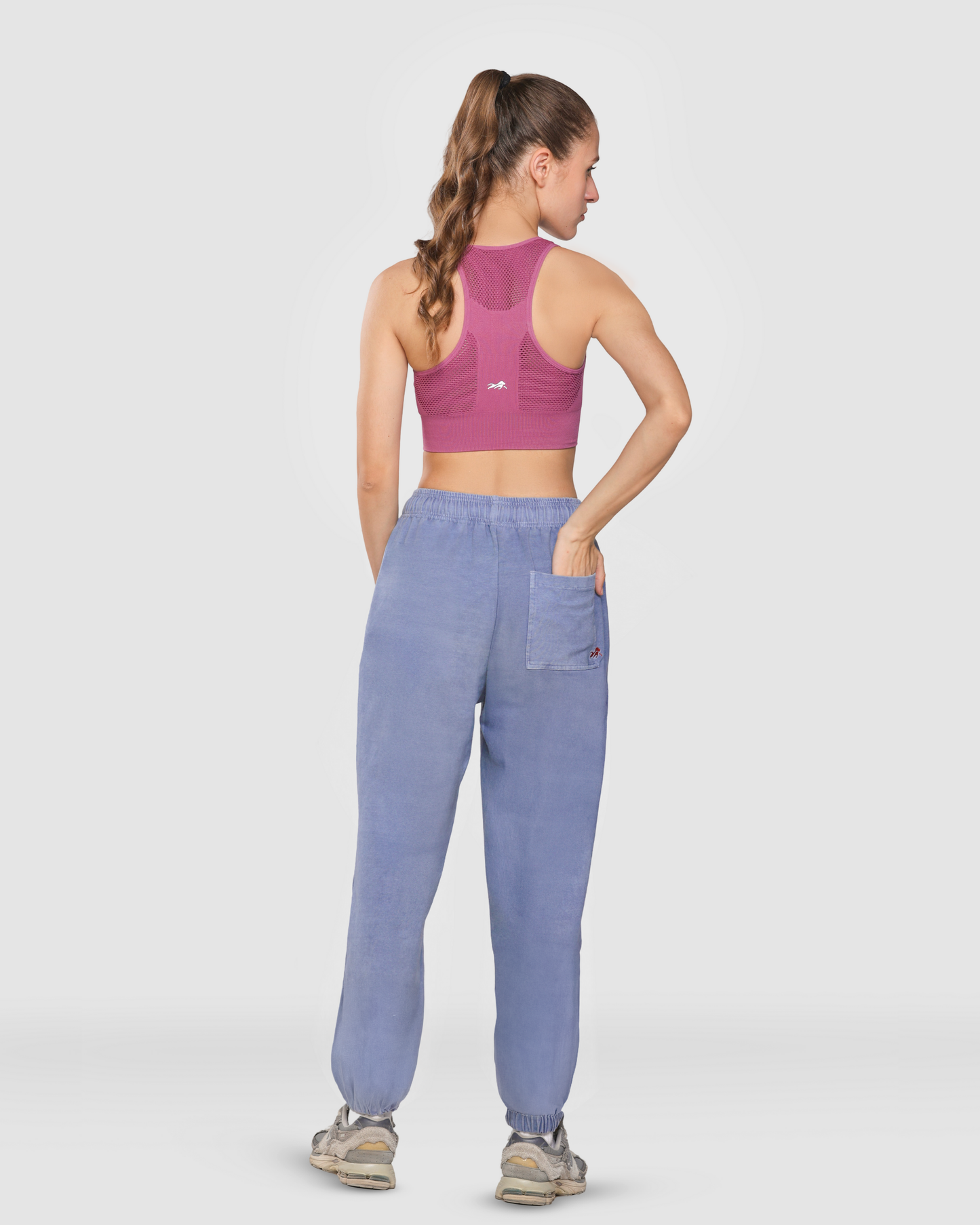 Women's Acid Wash Denim Joggers