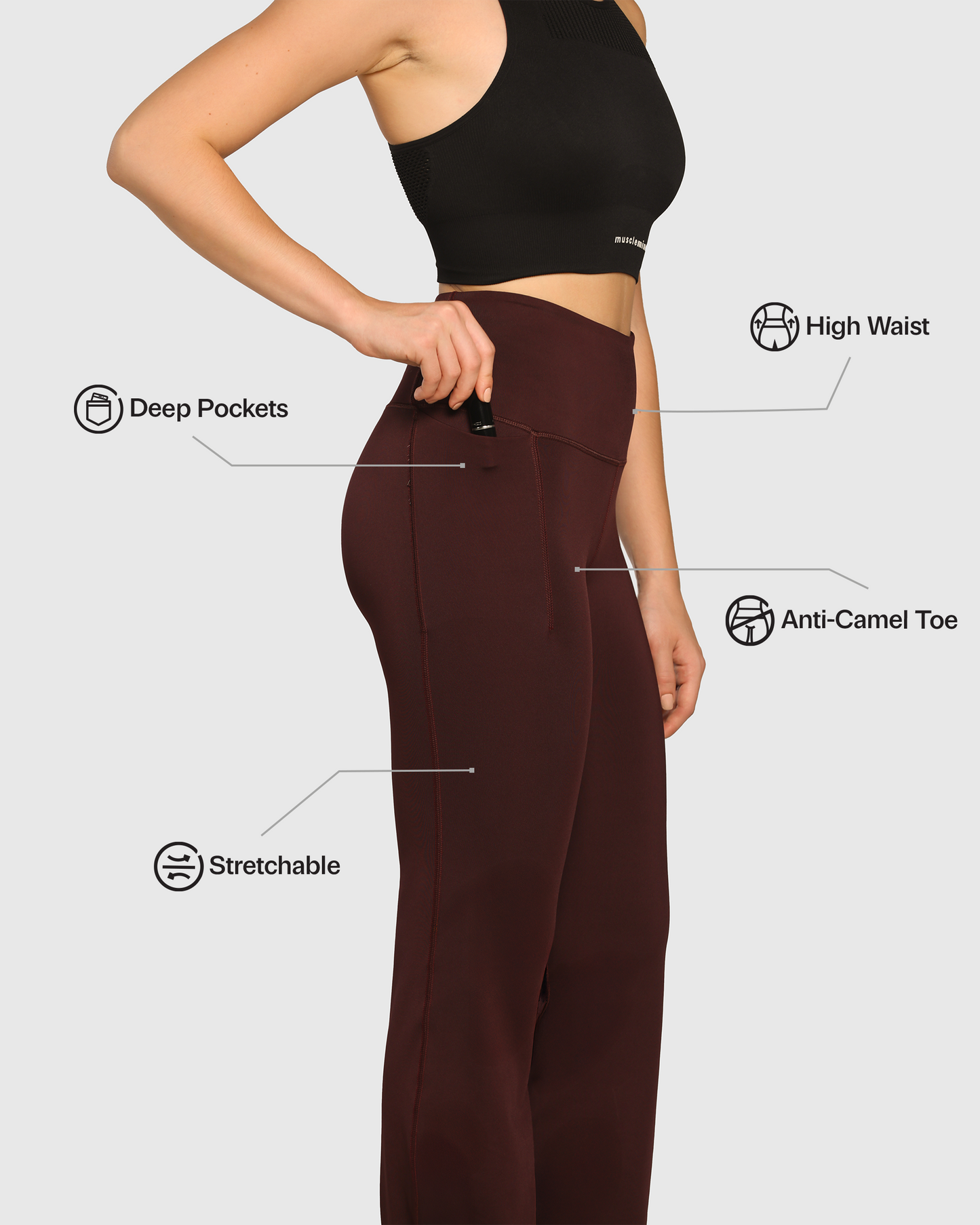 High Waist Flare Pants