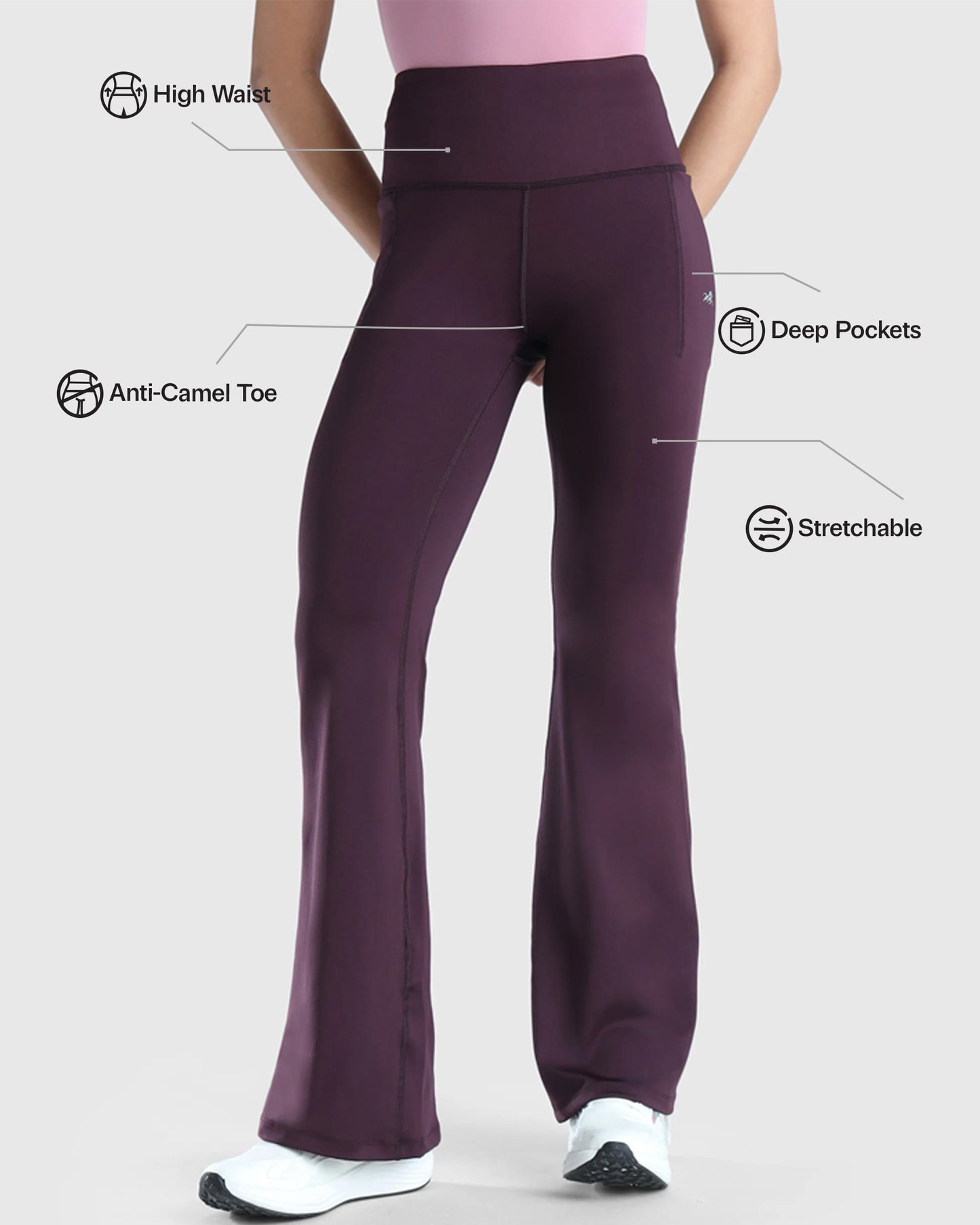High Waist Flare Pants