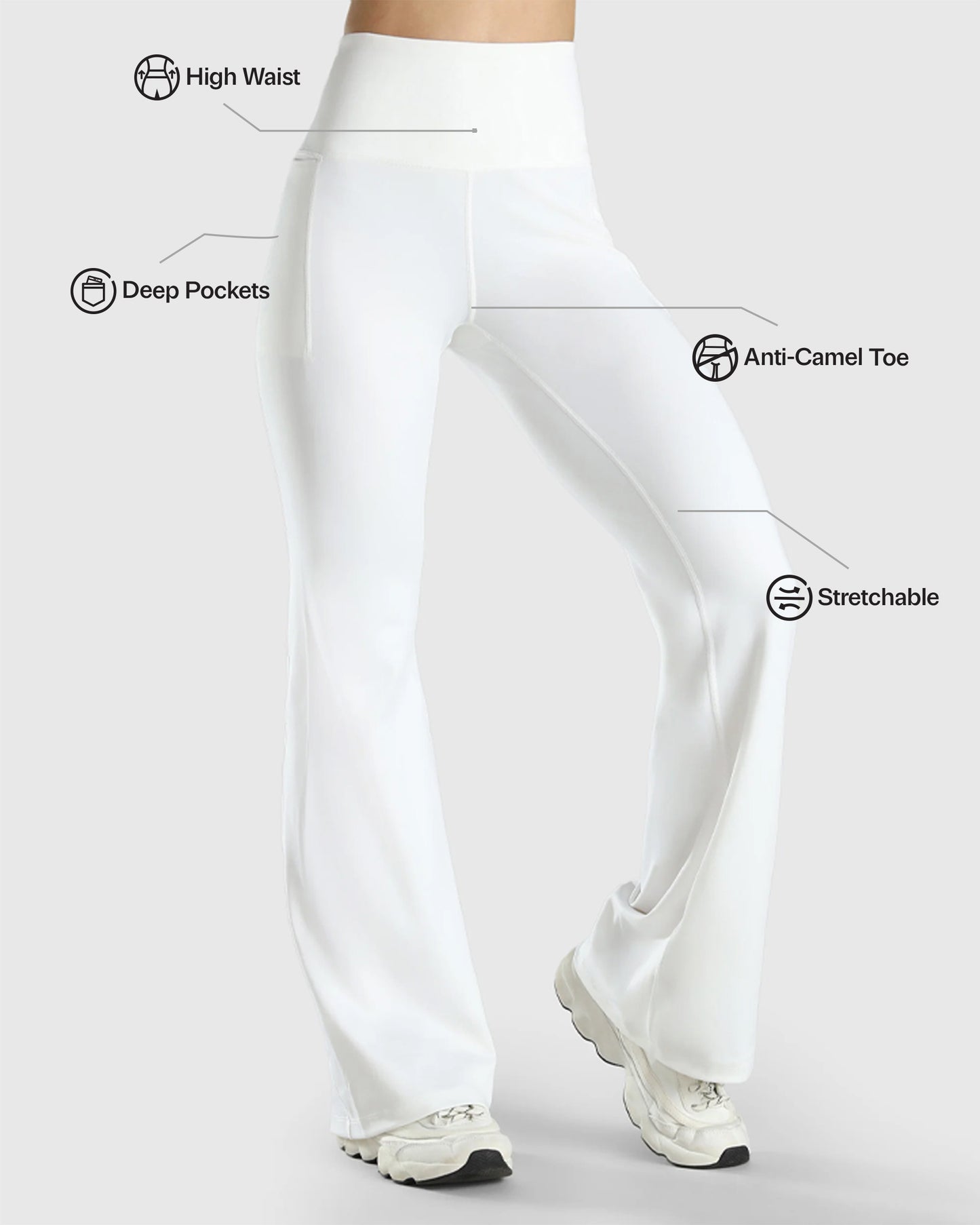 High Waist Flare Pants