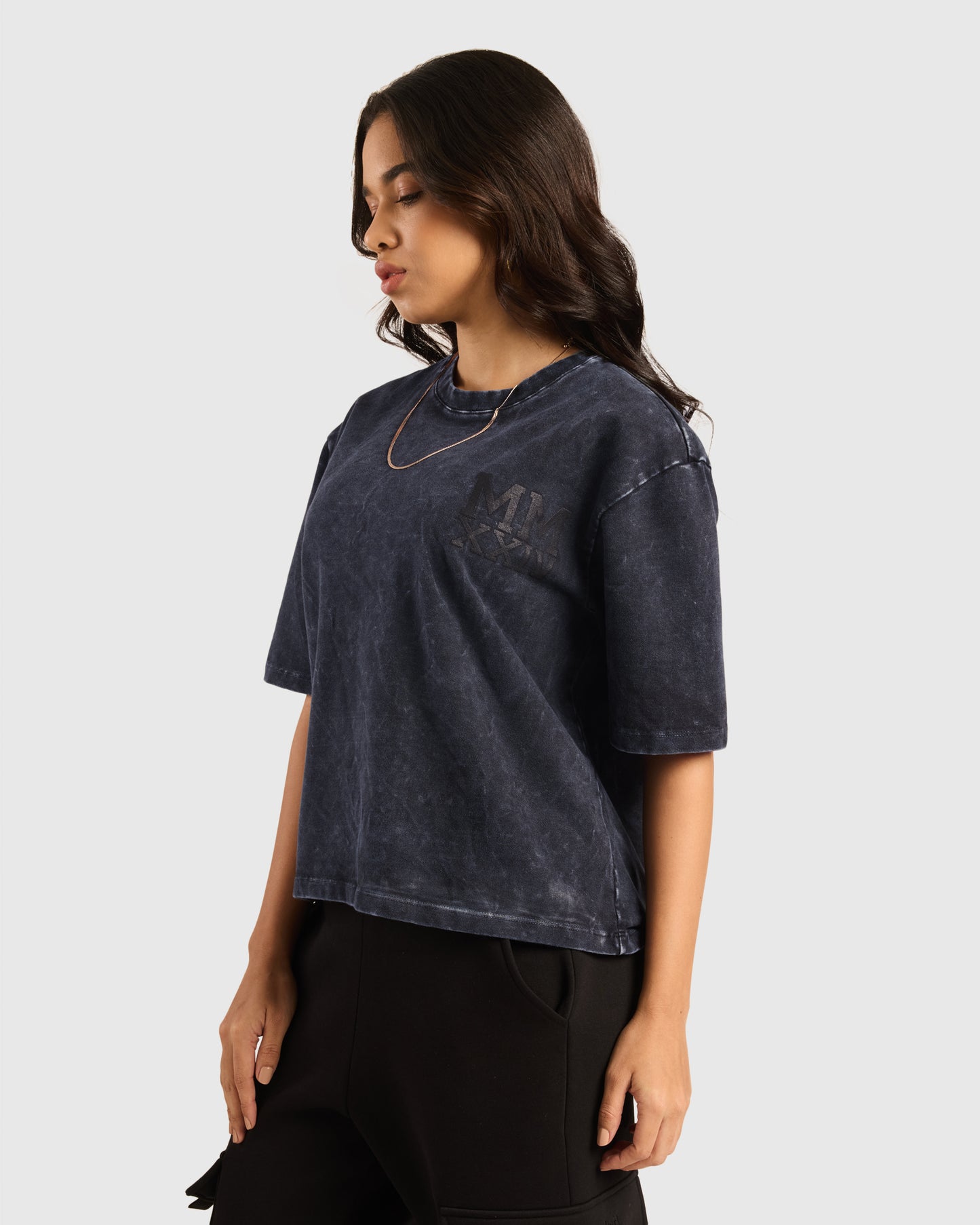 Womens Acid Wash Oversized T-Shirt