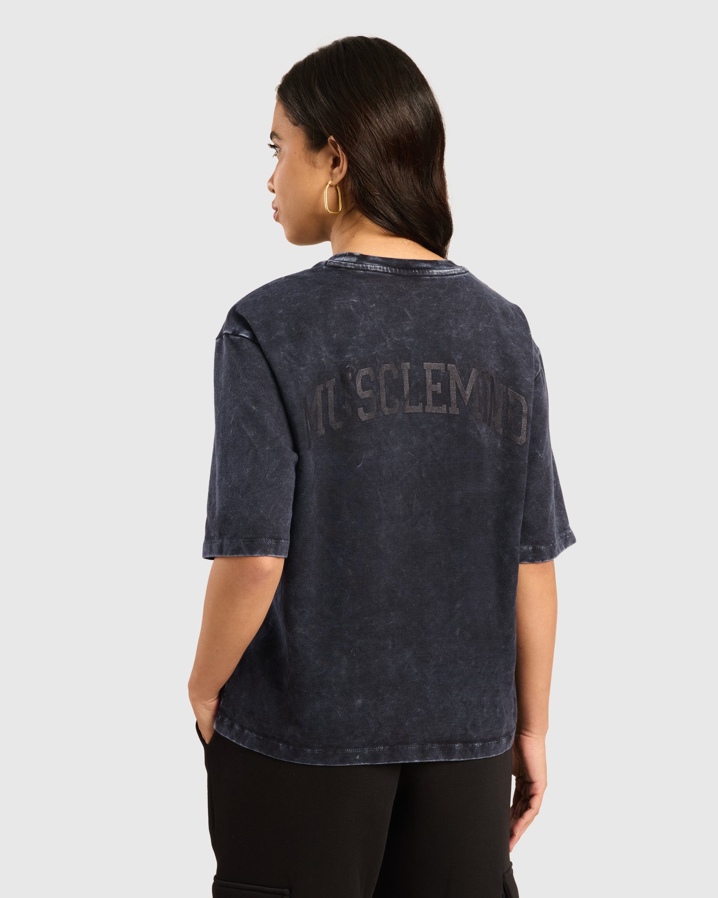 Womens Acid Wash Oversized T-Shirt