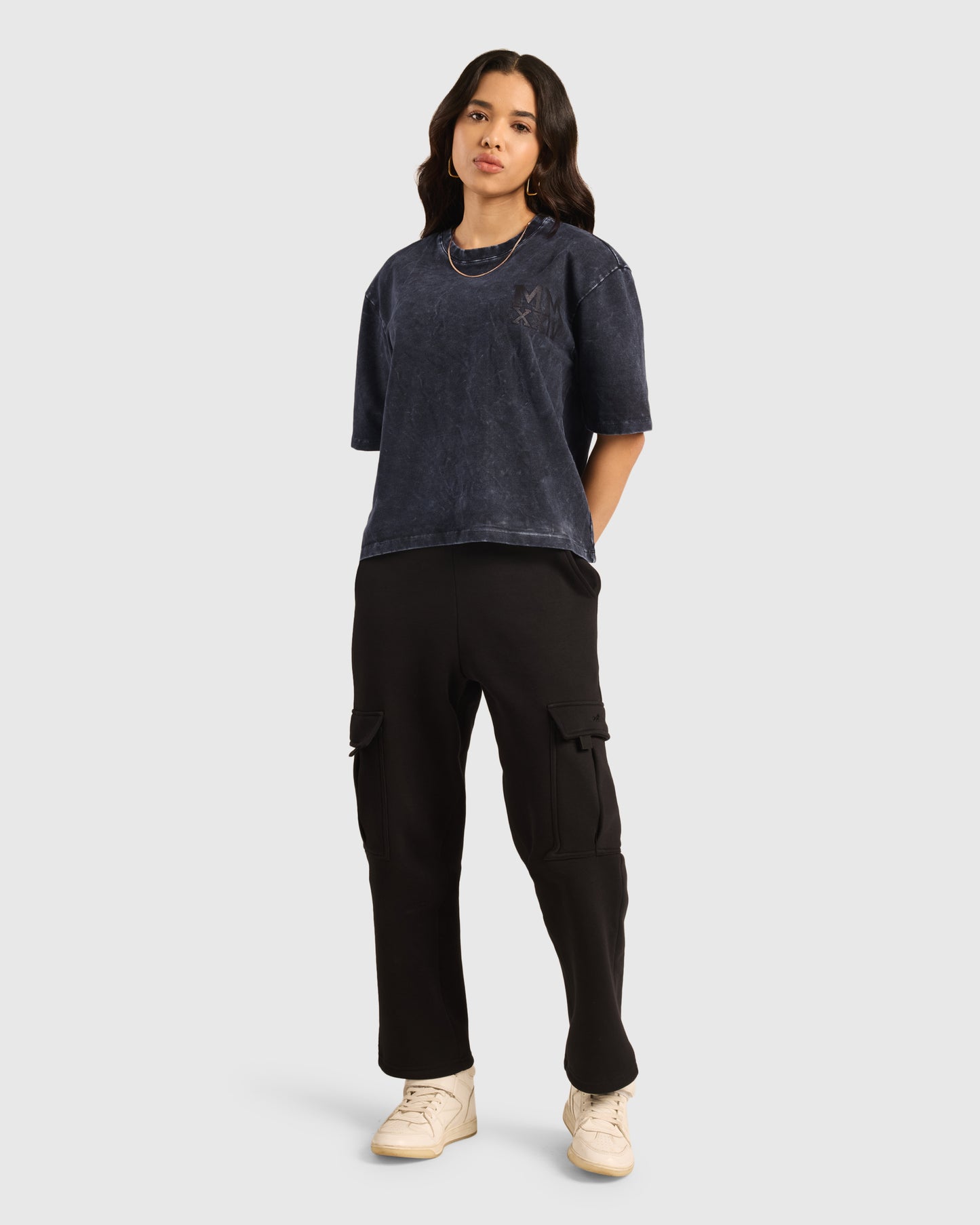 Womens Acid Wash Oversized T-Shirt