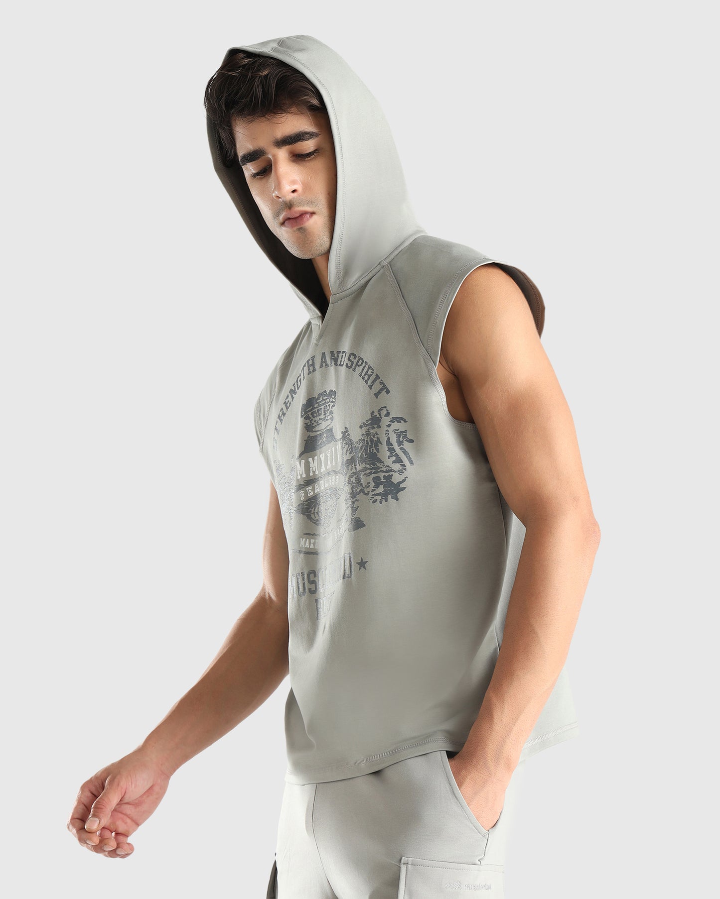 Mens Sleeveless Hoodie Tank
