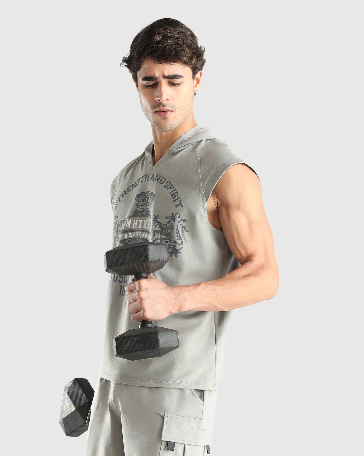 Men's Sleeveless Hoodie Tank