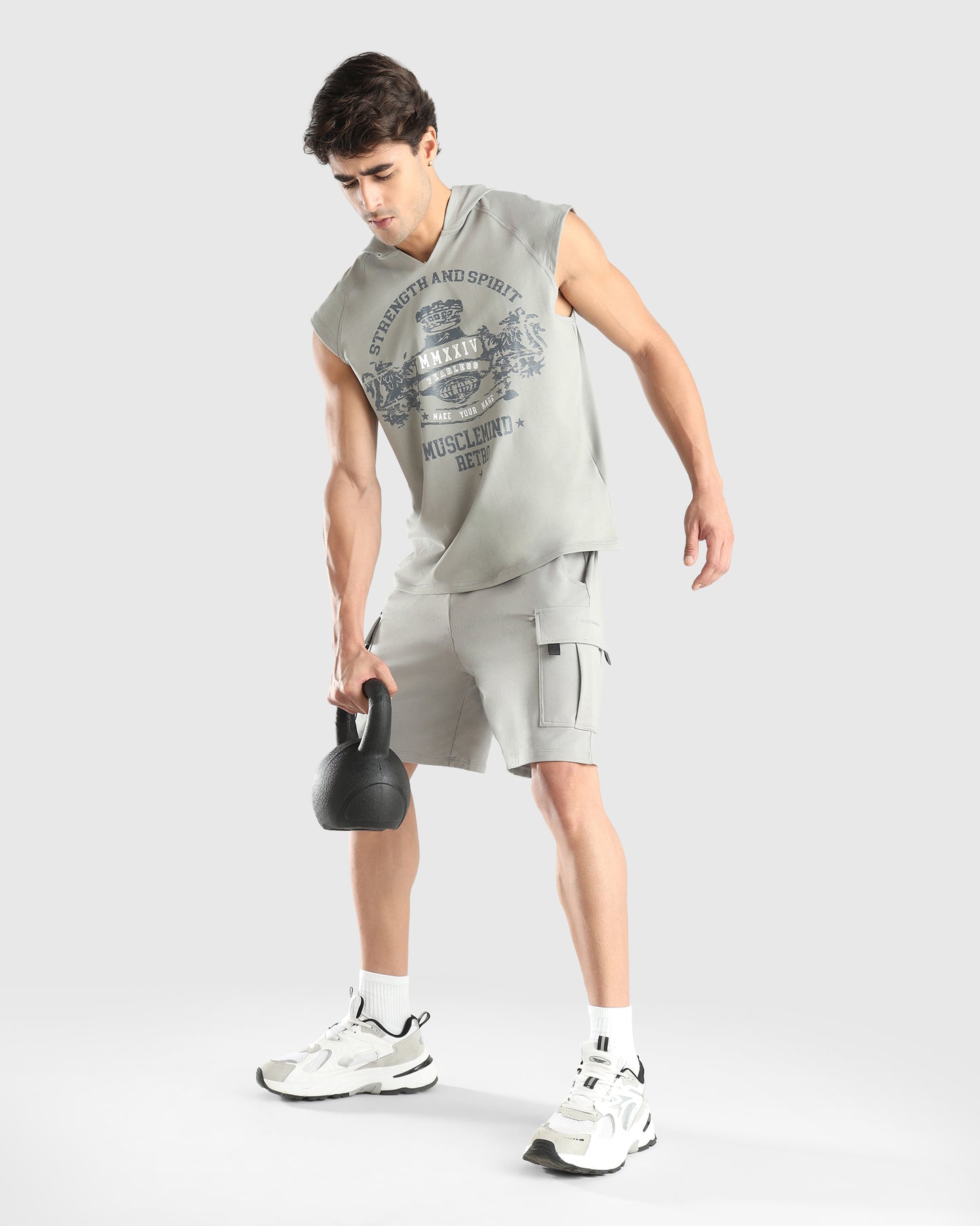 Men's Sleeveless Hoodie Tank