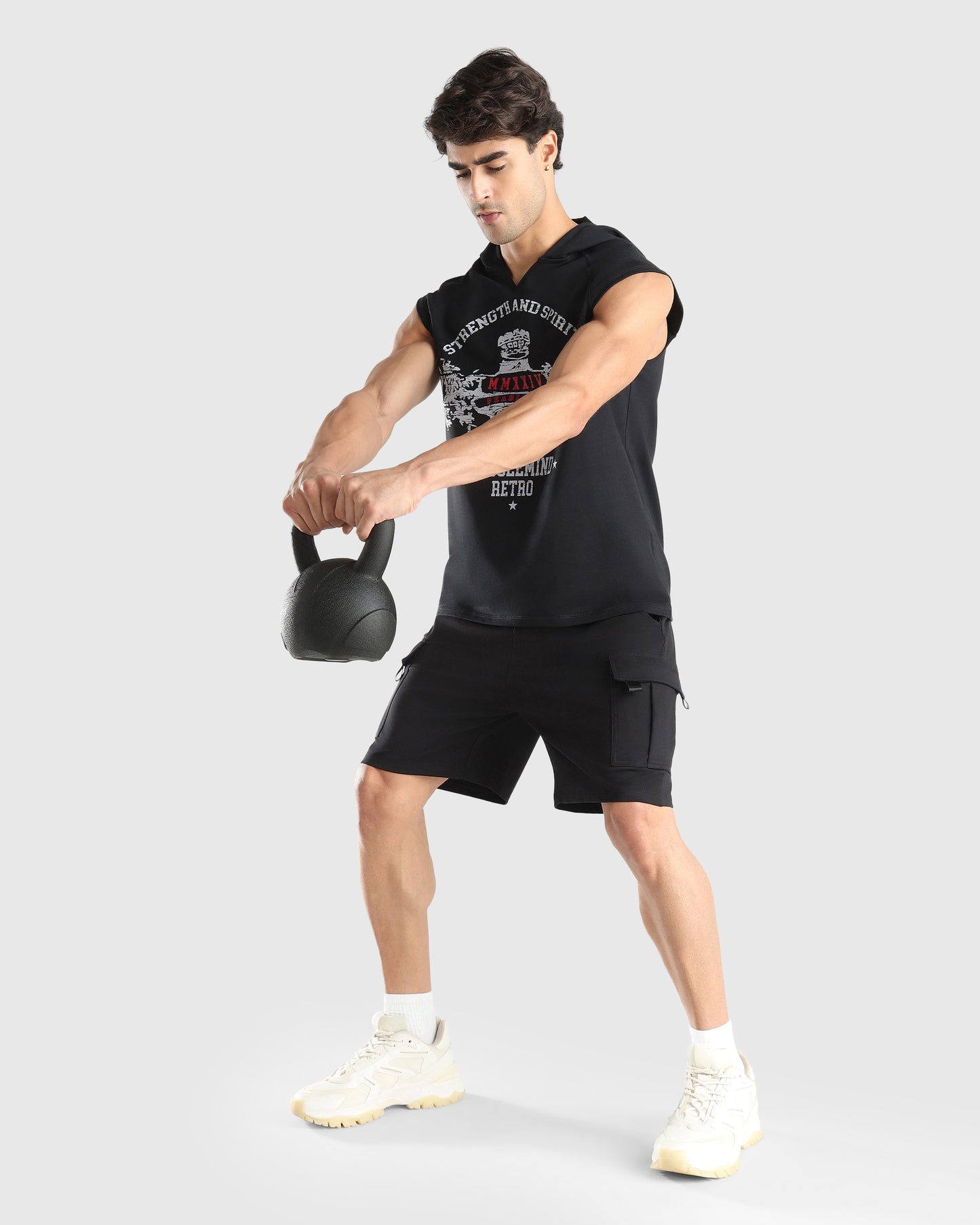 Mens Sleeveless Hoodie Tank