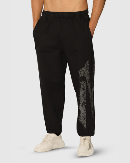 Mens Acid Wash Denim Joggers