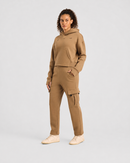 Women Cloud Ease Cropped Hoodie + Womens Cloud Ease Cargo Pants