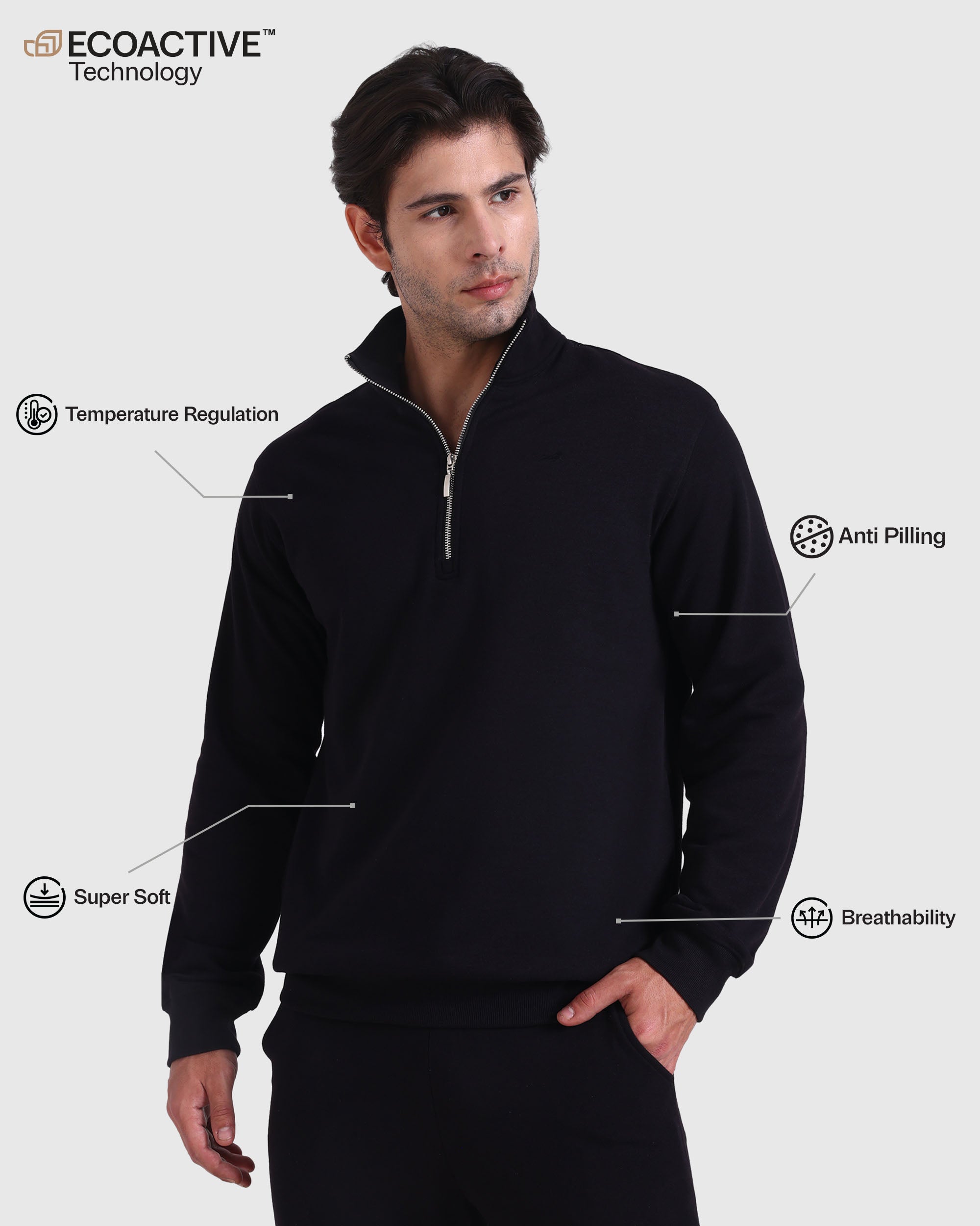 Urban Quarter Zip Sweatshirt