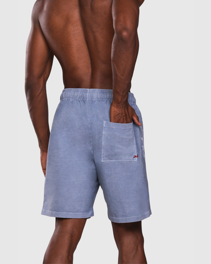 Mens Acid Wash Denim Shorts