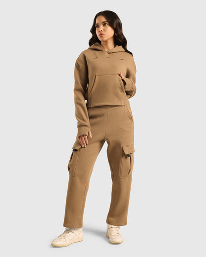 Cloud Ease Oversized Cropped Hoodie
