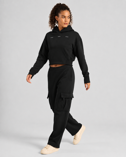 Women Cloud Ease Cropped Hoodie + Womens Cloud Ease Cargo Pants