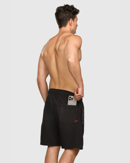 Mens Acid Wash Denim Shorts