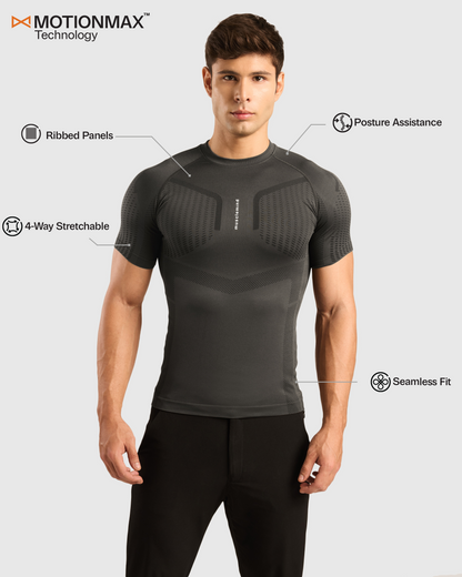 Seamless Compression Half Sleeve T-shirt