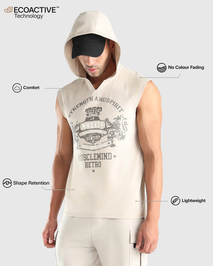 Mens Sleeveless Hoodie Tank