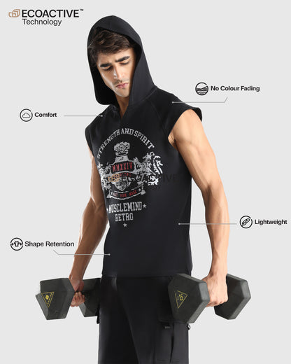 Mens Sleeveless Hoodie Tank