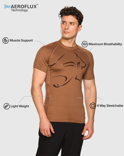 Mens Compression Half Sleeve T-shirt