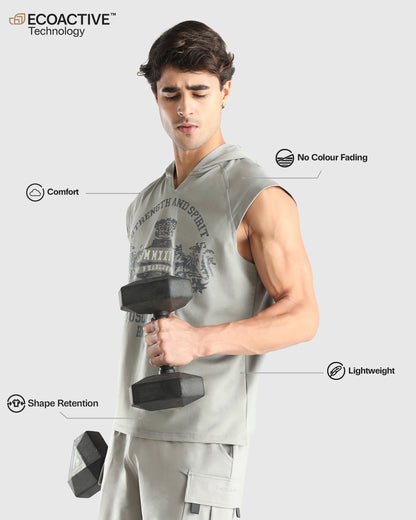 Mens Sleeveless Hoodie Tank