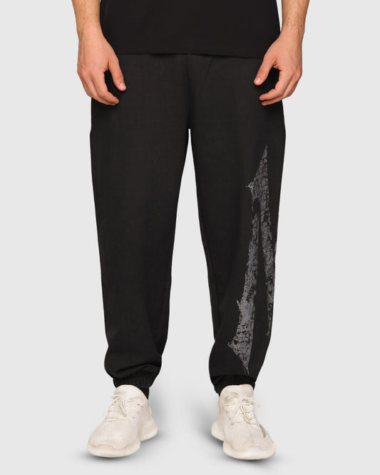 Mens Acid Wash Denim Joggers