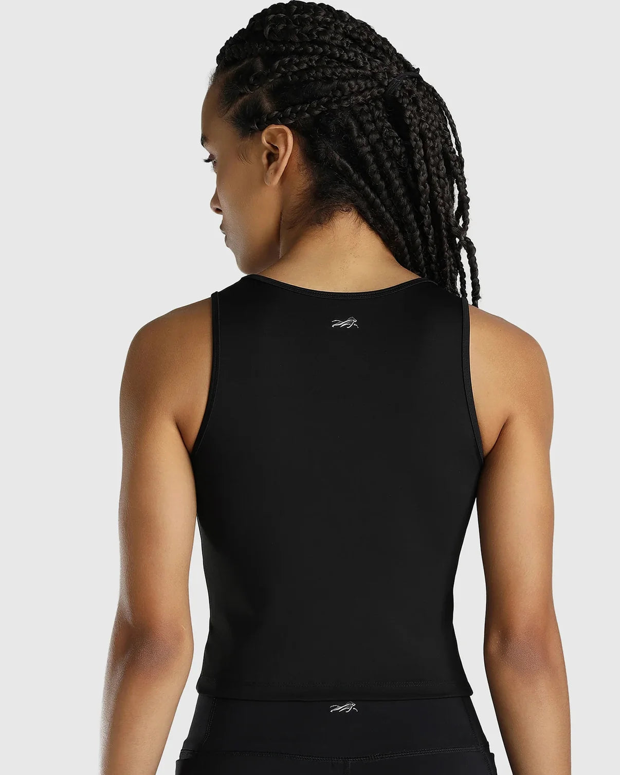 Womens Tank Top + Womens Cycling Shorts (Black)