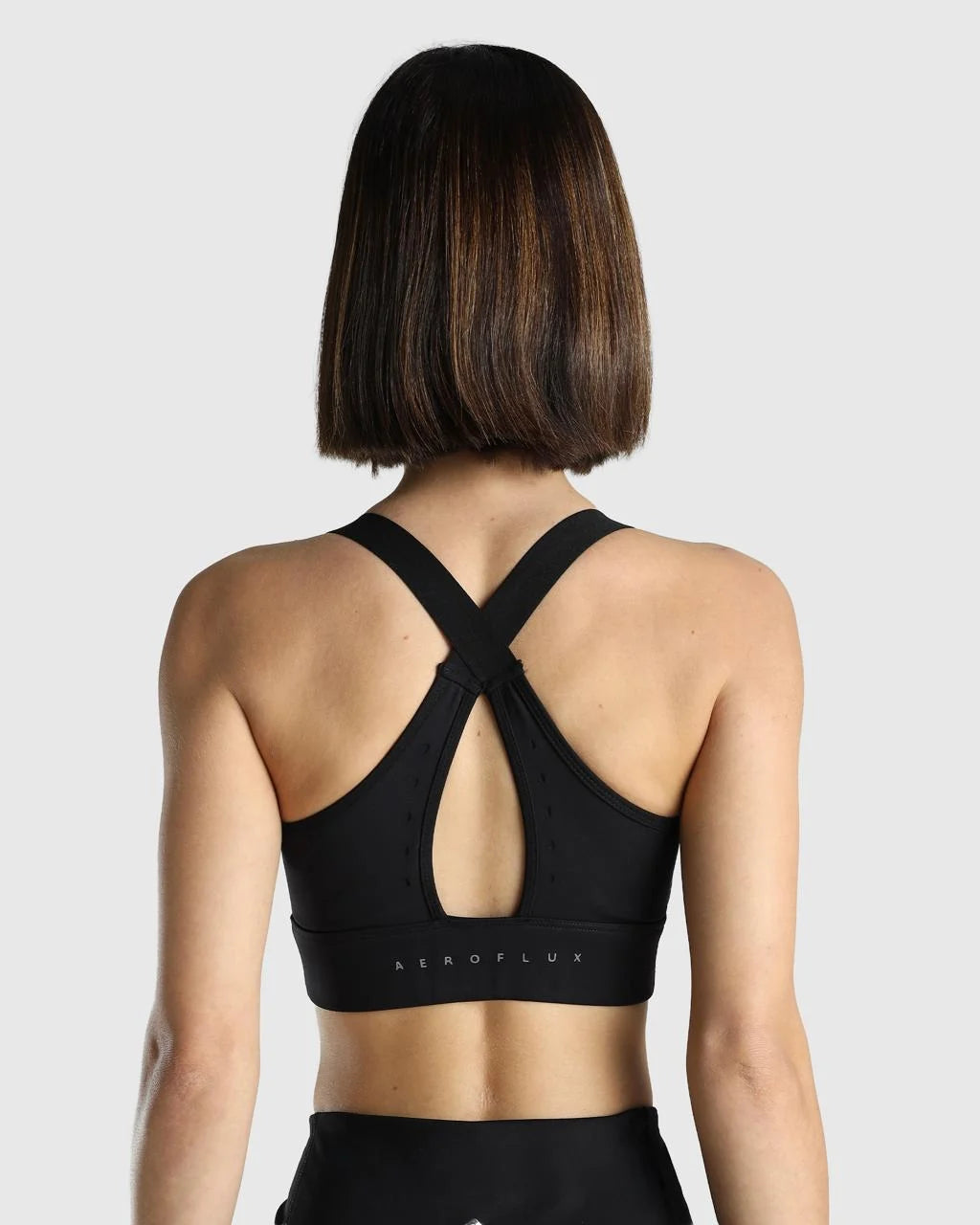 Womens Sports Bra + Womens Biker Shorts (Black)