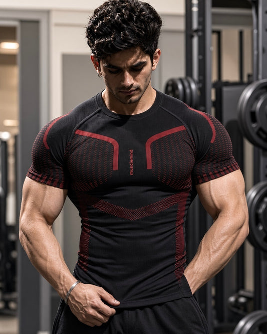 Seamless Compression Half Sleeve T-shirt