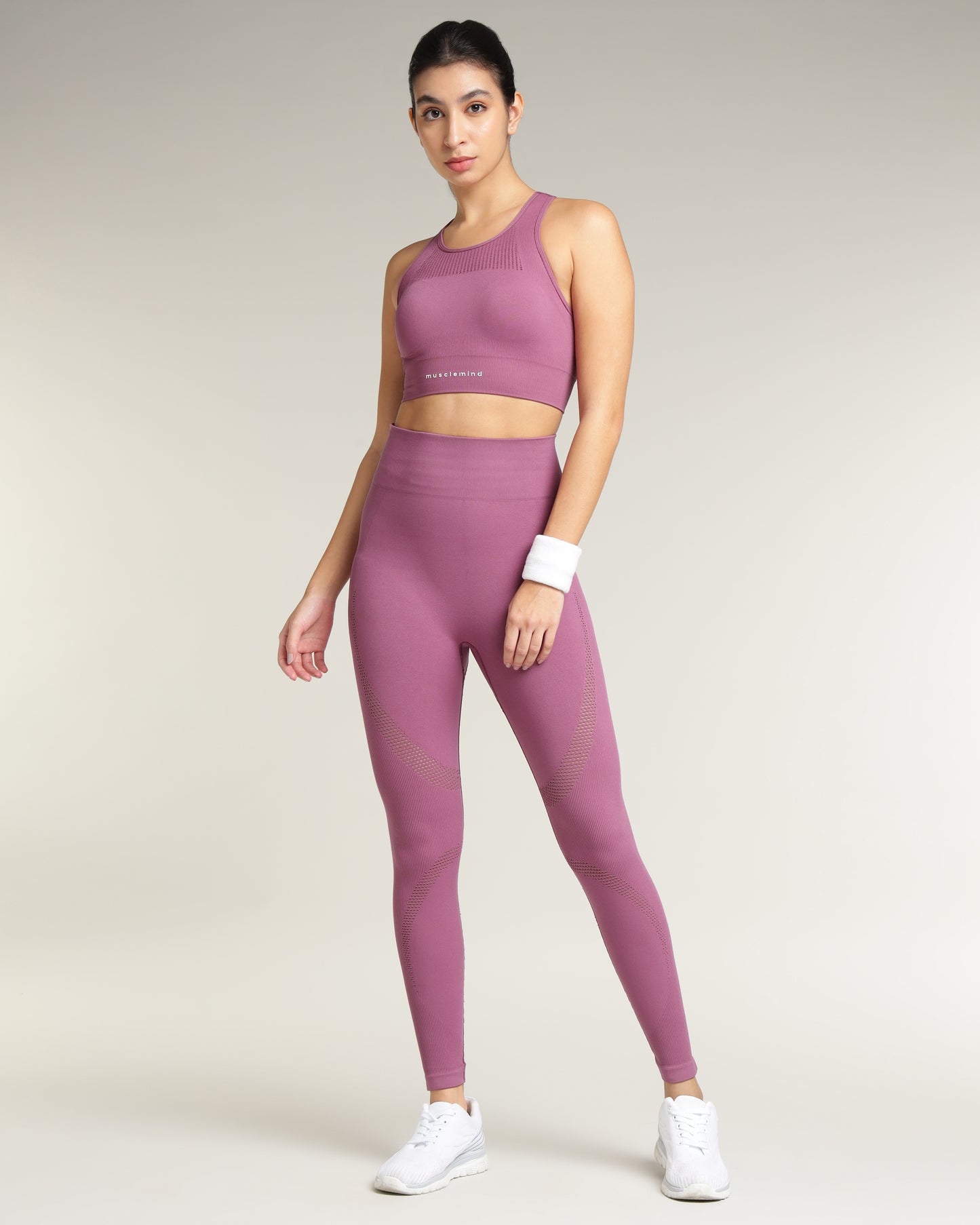 Adapt Bra Top Dark Mauve