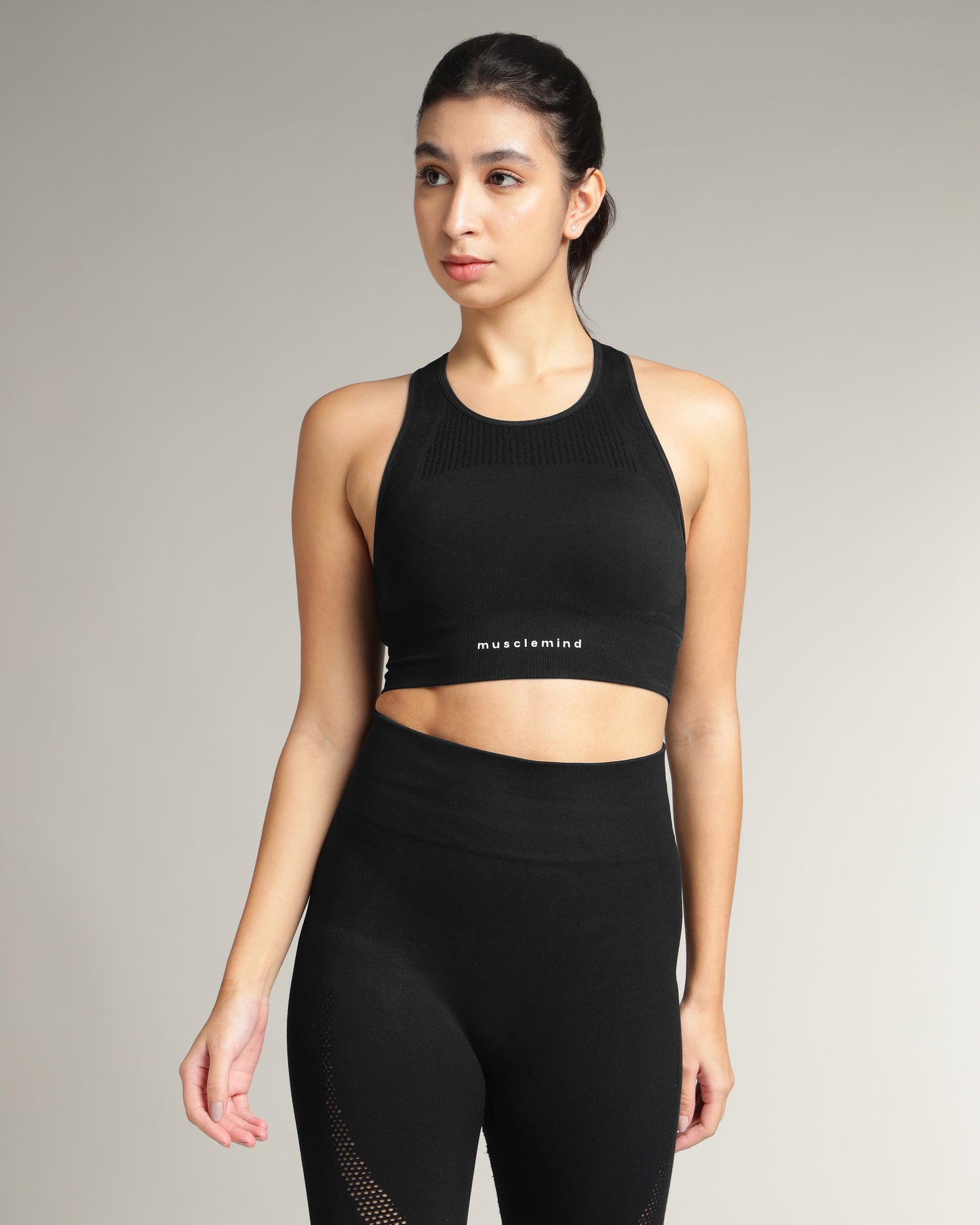 Adapt Bra Top Jet Black