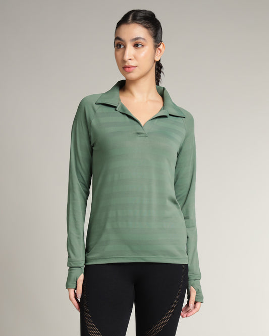 Vogue Polo Tee Basil Green