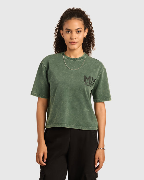 Womens Acid Wash Oversized T-shirt