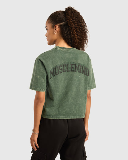 Womens Acid Wash Oversized T-shirt