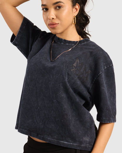 Womens Acid Wash Oversized T-Shirt