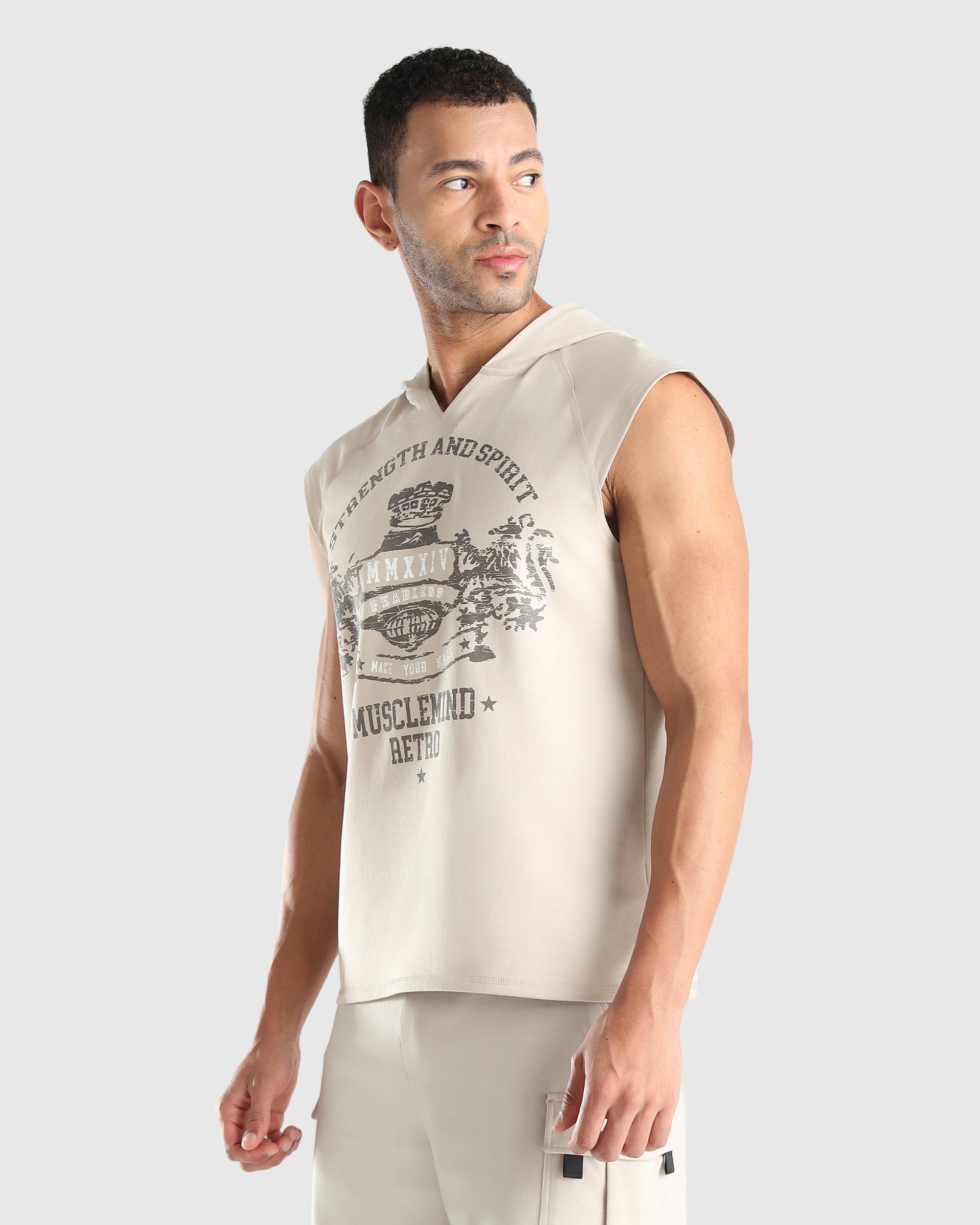 Mens Sleeveless Hoodie Tank
