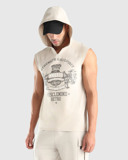 Mens Sleeveless Hoodie Tank