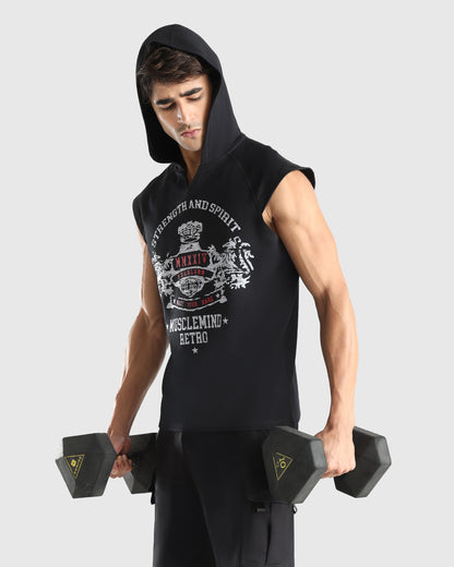 Mens Sleeveless Hoodie Tank