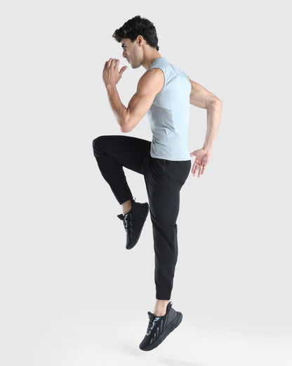 Mens Sleeveless Seamless Compression T-shirt