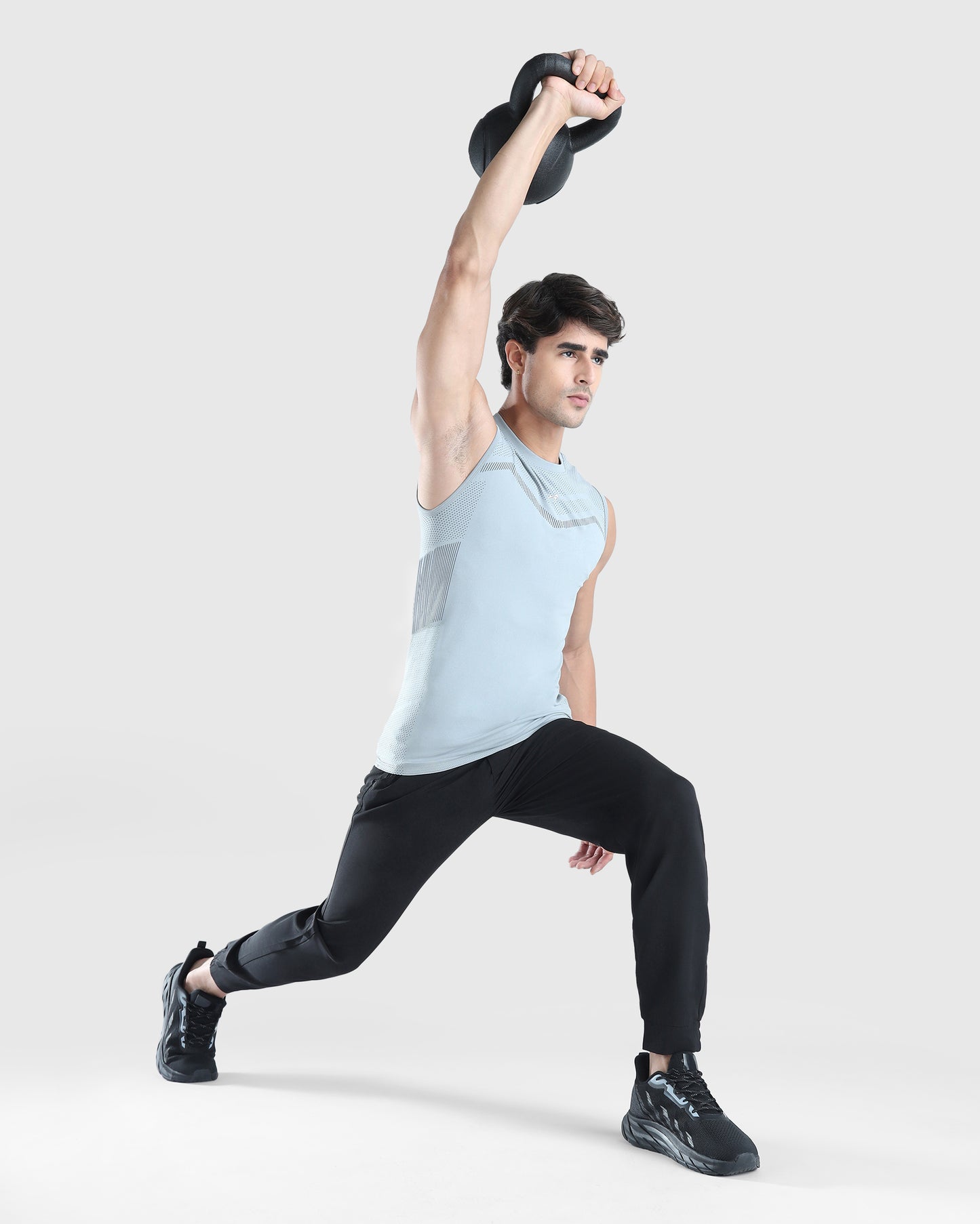 Mens Sleeveless Seamless Compression T-shirt