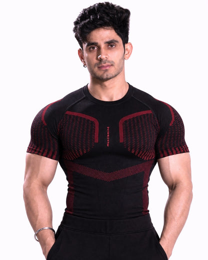 Seamless Compression Half Sleeve T-shirt