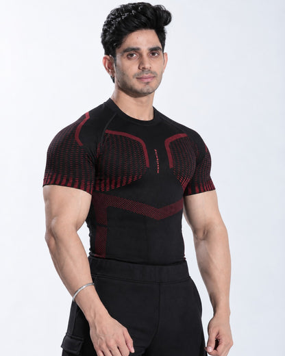 Seamless Compression Half Sleeve T-shirt