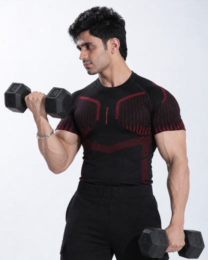 Seamless Compression Half Sleeve T-shirt