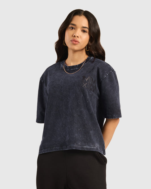 Womens Acid Wash Oversized T-Shirt