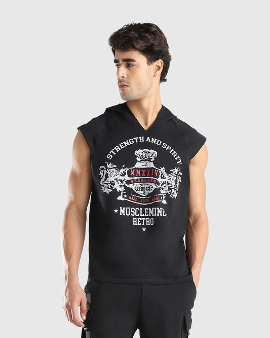 Men's Sleeveless Hoodie Tank