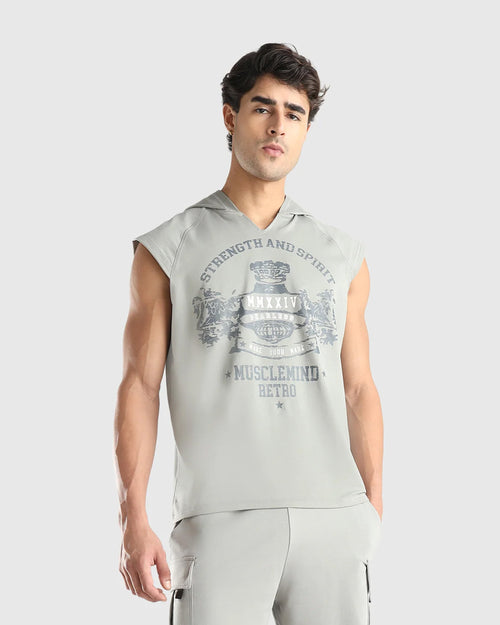 Mens Sleeveless Hoodie Tank