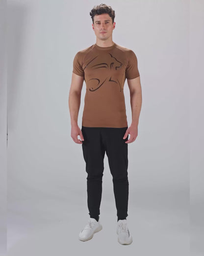 Mens Compression Half Sleeve T-shirt